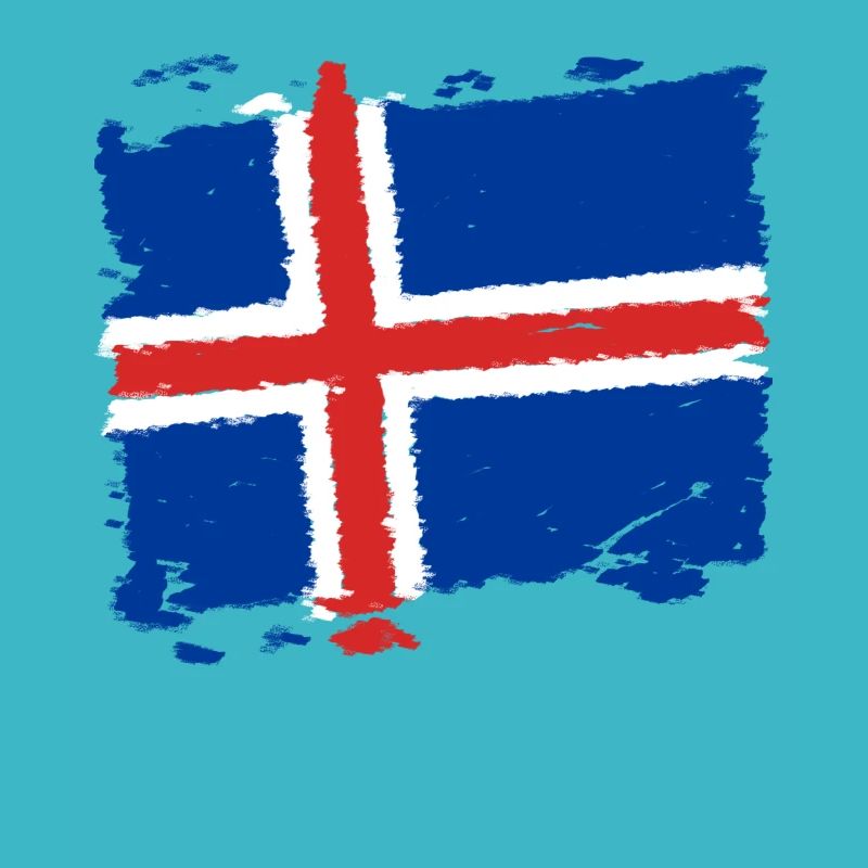 Ísland merkja - drapeau de l'Islande - drapeau de l'Islande
