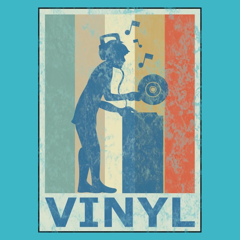 Retro Vintage Style DJ Deejee Vinyl Record