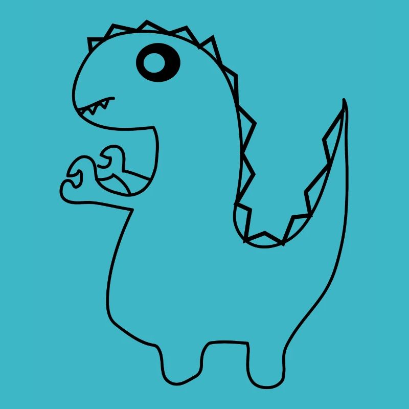 Dino dinosaur with tentacles