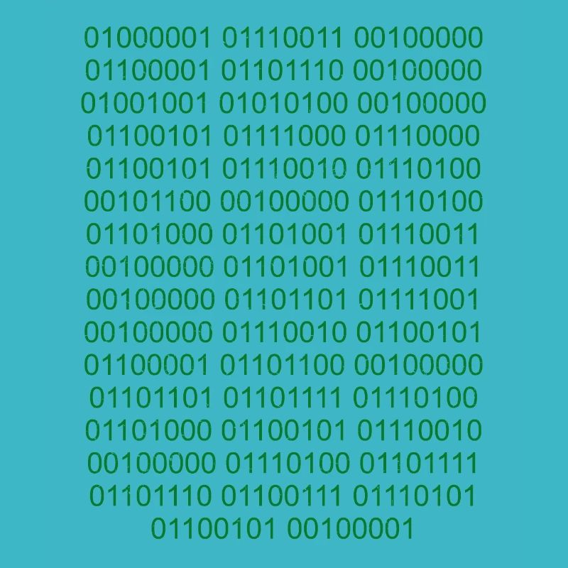 Binaire Code informatique Computer Nerd