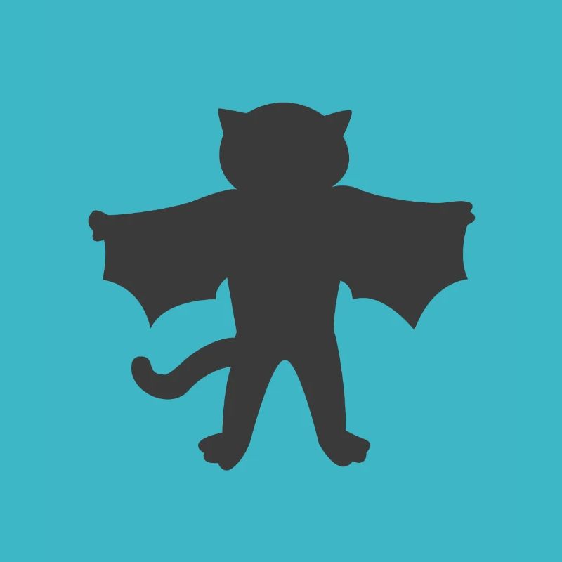 Cat dresses up as a vampire Halloween