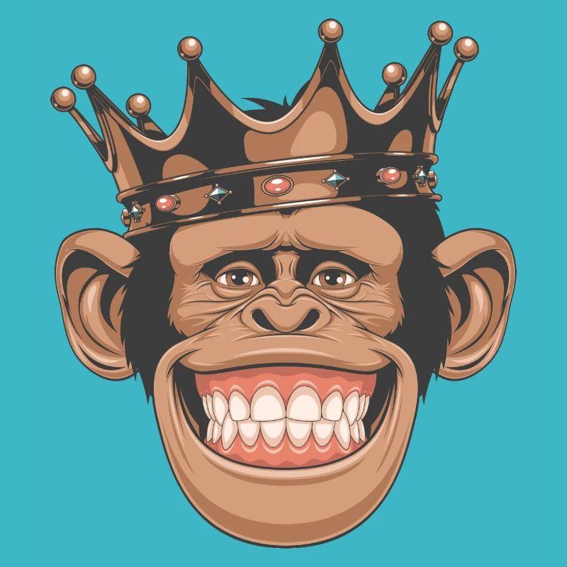 Affe mit Krone