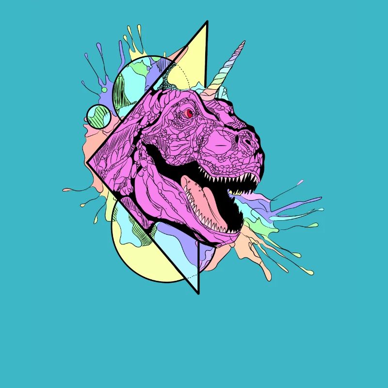Dinosaur Pink Einhorn