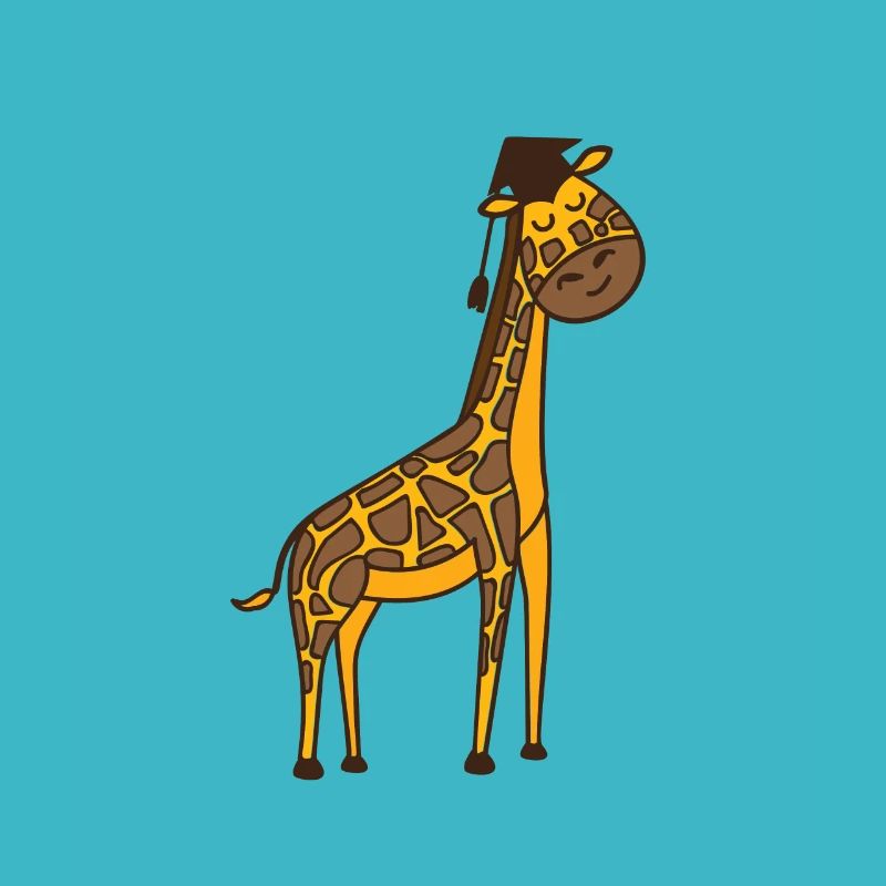 Giraffe Diplom Bachelor Master Graduation Geschenk