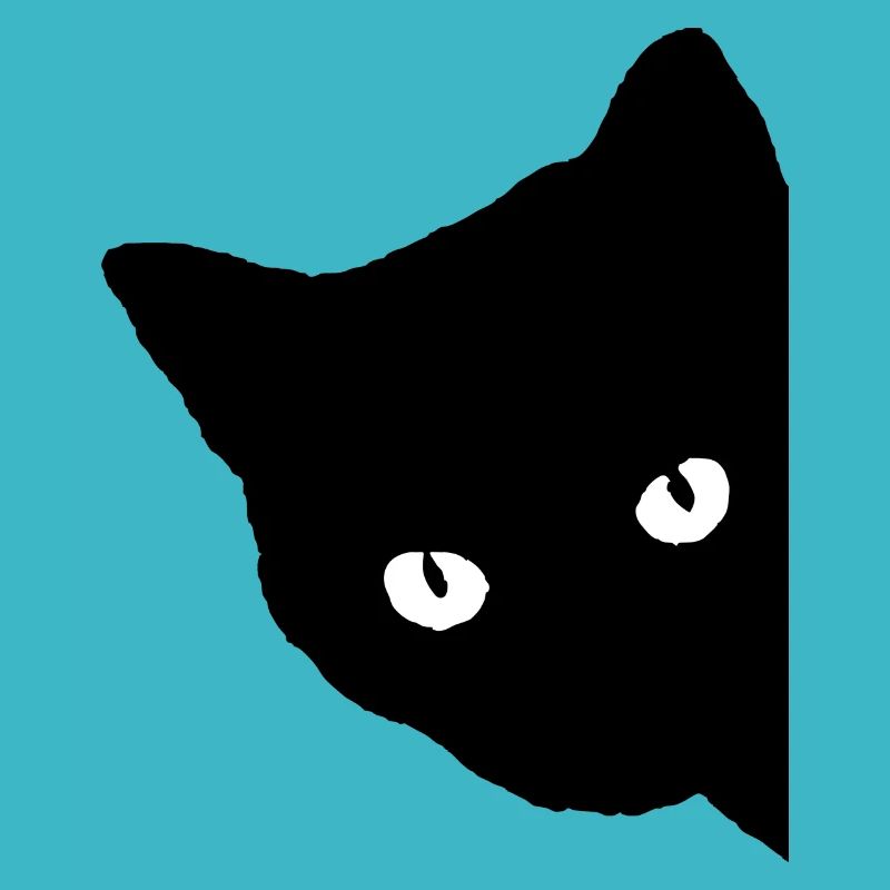 schwarze Katze Geschenk Tierliebe