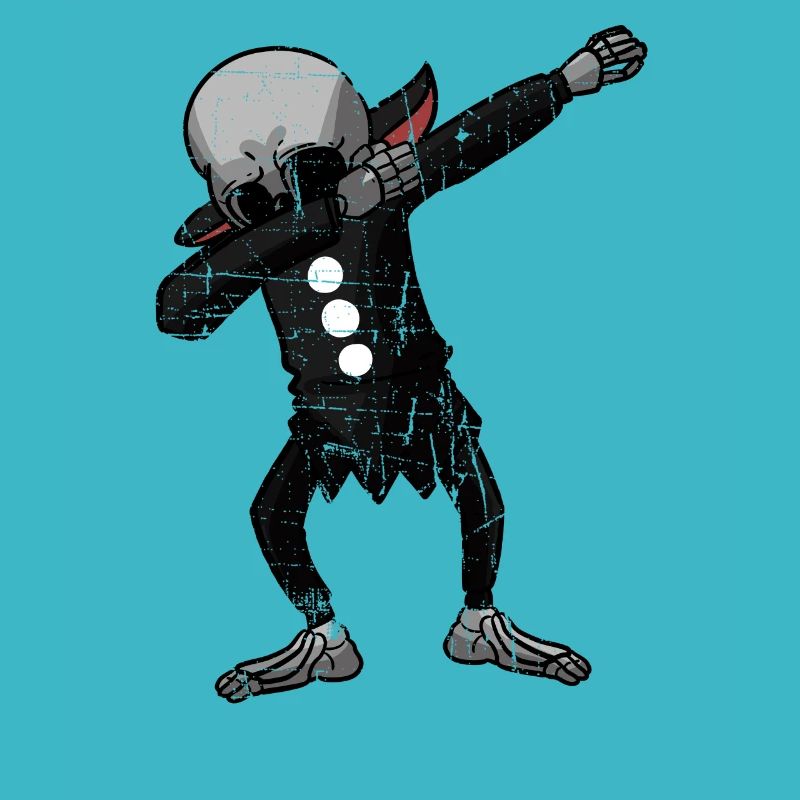 Dabbing skeleton