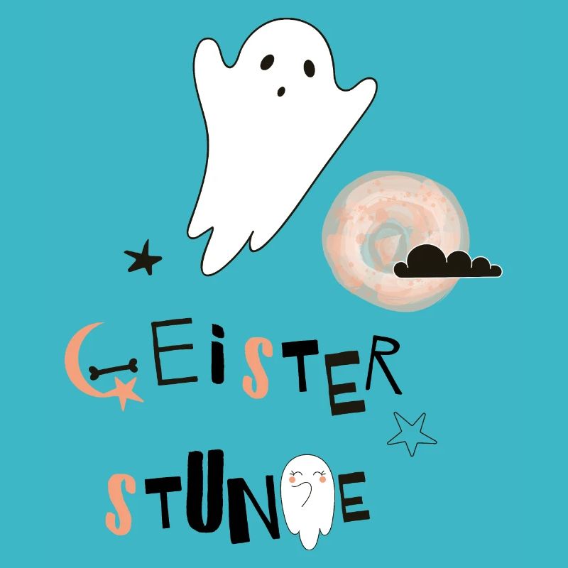 Ghost Hour Halloween Moon Scary Star Gift