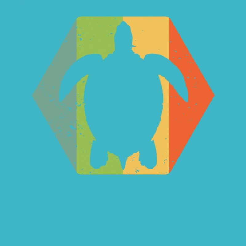 Schildkröte retro Style