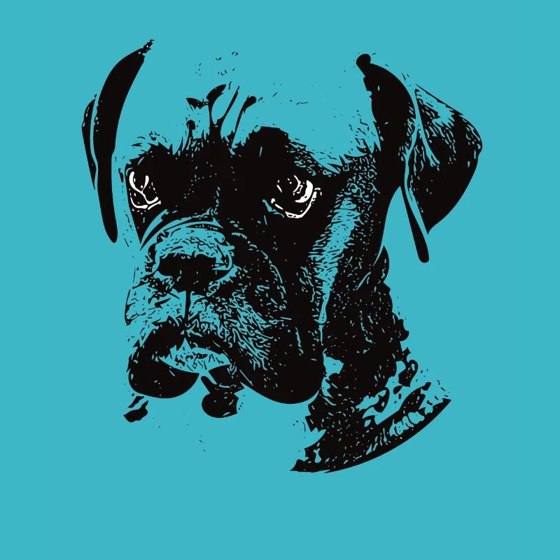 Boxer Dog Face Design - ein Boxer Weihnachtsgeschenk