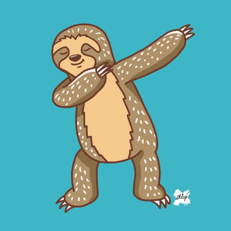 Sloth dab dabbing gift idea hiphop youth