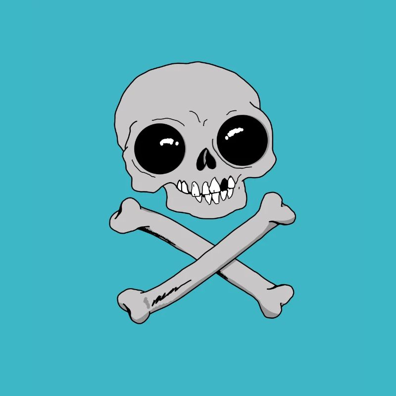 ☠️ Tshirt Bones & Skulls Geschenkidee für Freunde