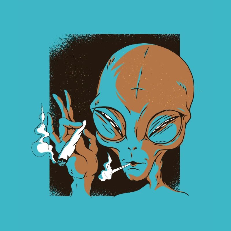 rauchendes alien