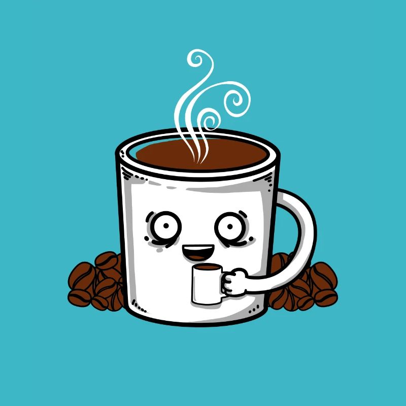 Kaffee Kaffeebohnen Coffee Tasse Kostüm Geschenk