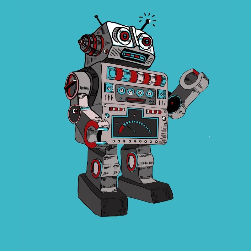 roboter robby mr. robot scifi android toy retro pc