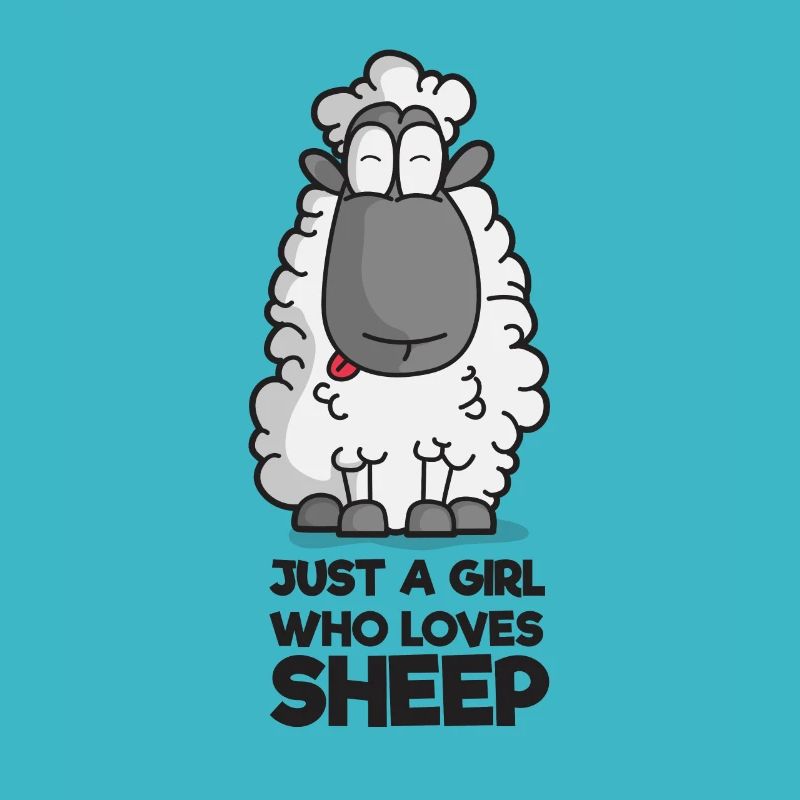 Just A Girl who loves Sheep Schaf Schäfchen Comic
