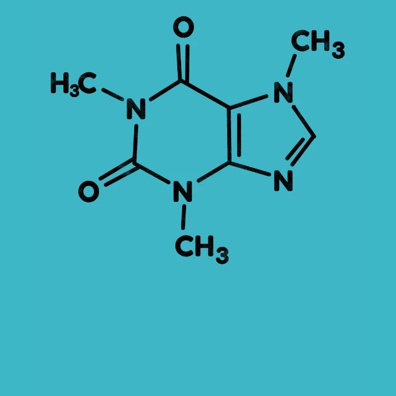 Coffee Caffeine Chemical Formula Funny Gift