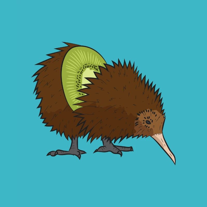 Kiwi - fruit et oiseau