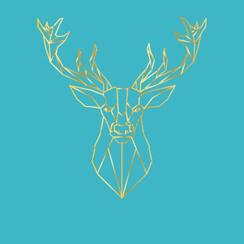 Golden deer gift idea