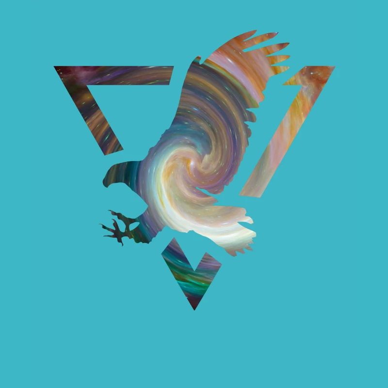Eagle dans le triangle de l'univers