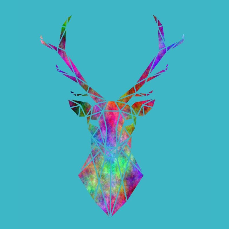 Psychedelischer geometrischer Hirsch