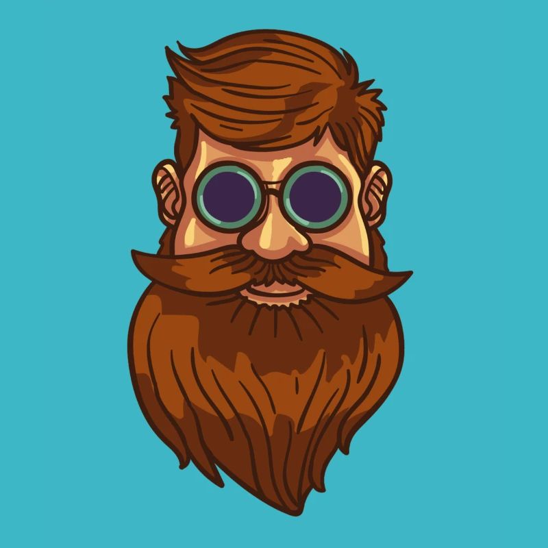 Bart Bärtig Bartträger Hipster Vollbart Geschenk