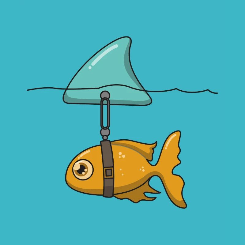 Fisch mit Haifischflosse