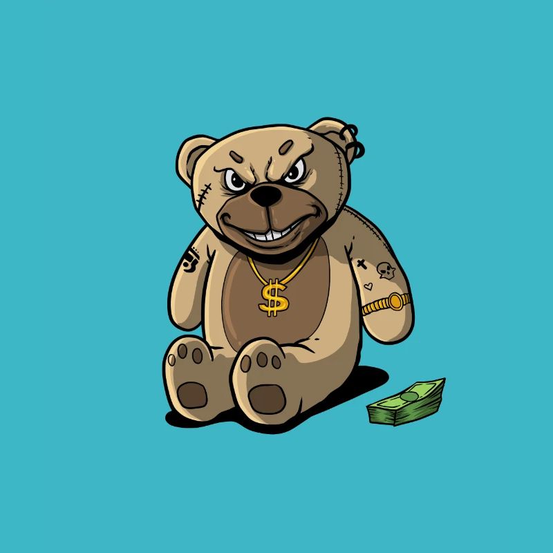 Teddy Stofftier Reich Teddybär wohlhabend