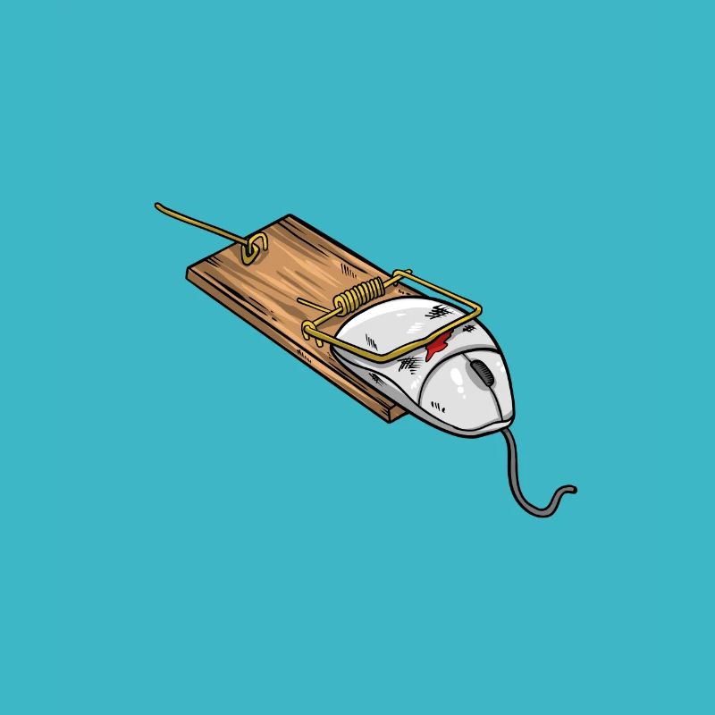 Gamer mouse trap computer mouse