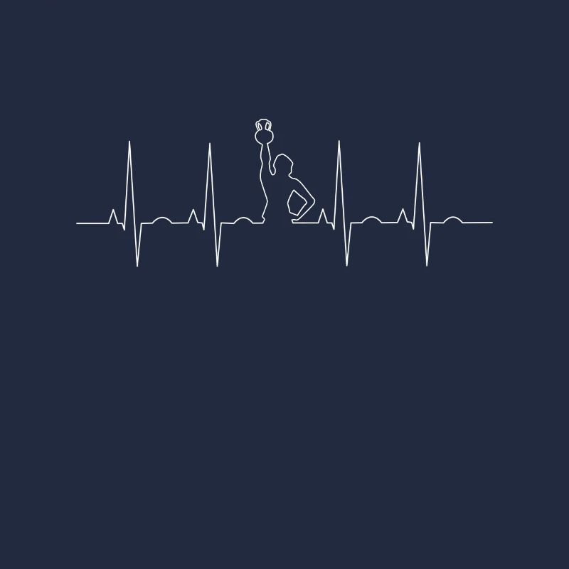 ECG Heartbeat Kettlebell