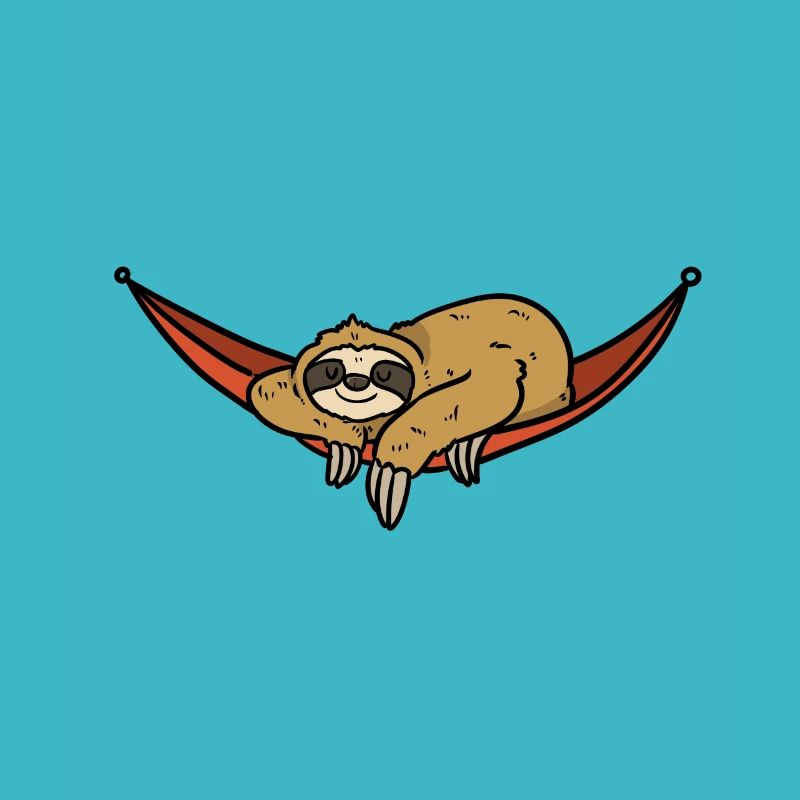 Sloth on the hammock sloth on the hammock