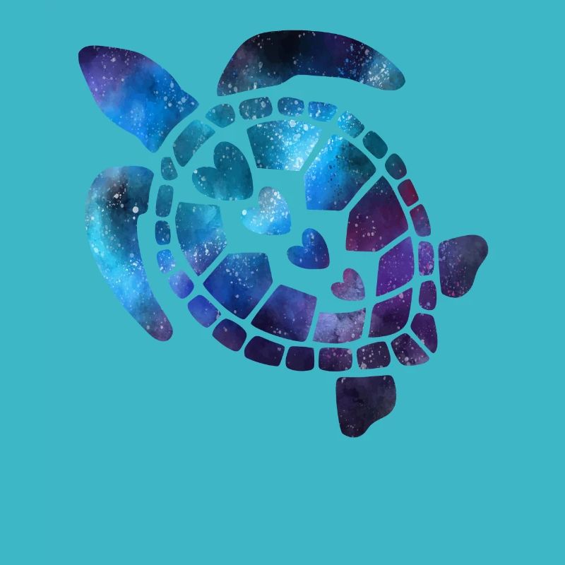 Tortue de mer dans l’espace