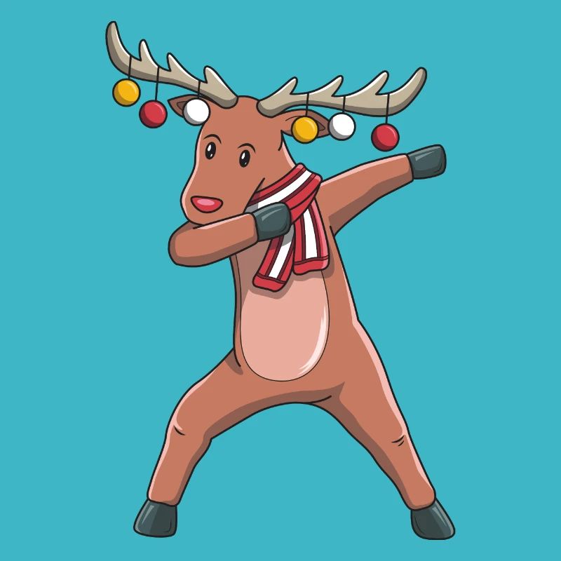 Weihnachten Rentier dabbing