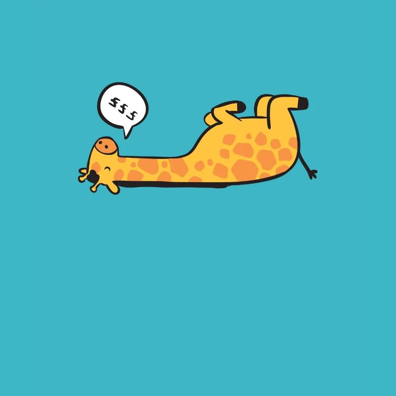 Sleeping giraffe