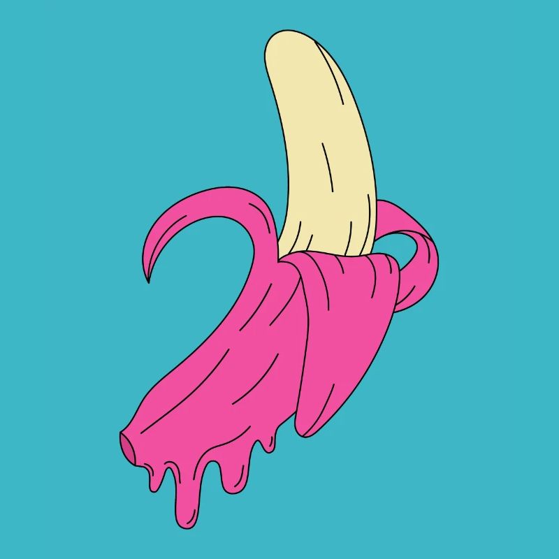 Pink Dripping Banana