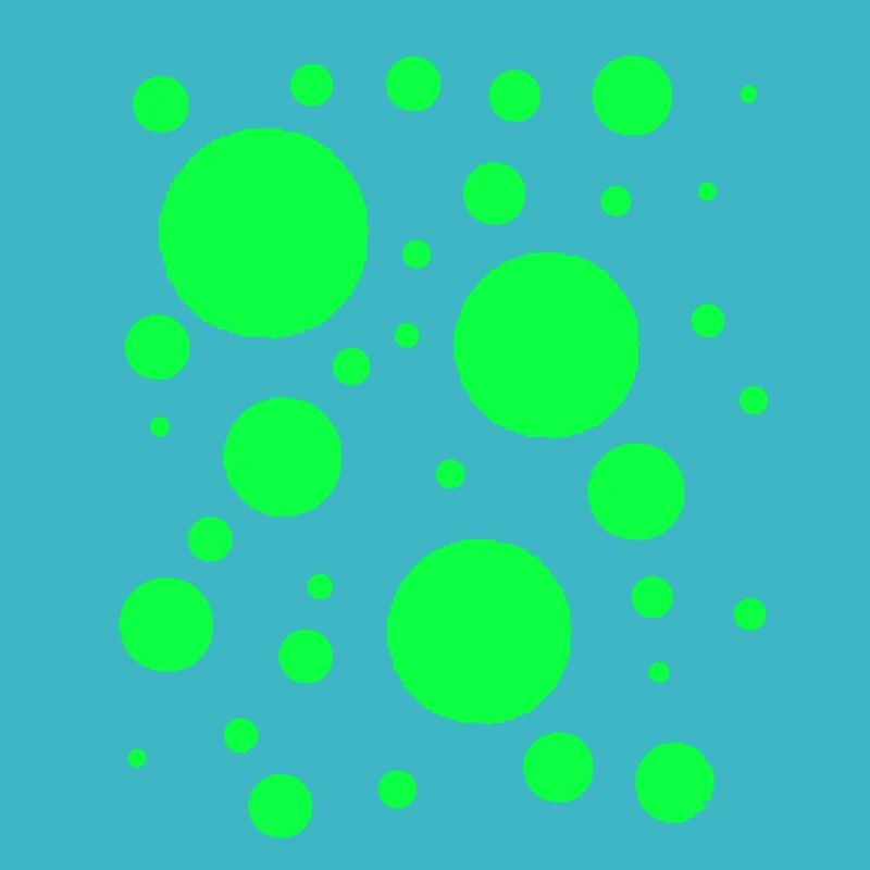 Neon Green Dots