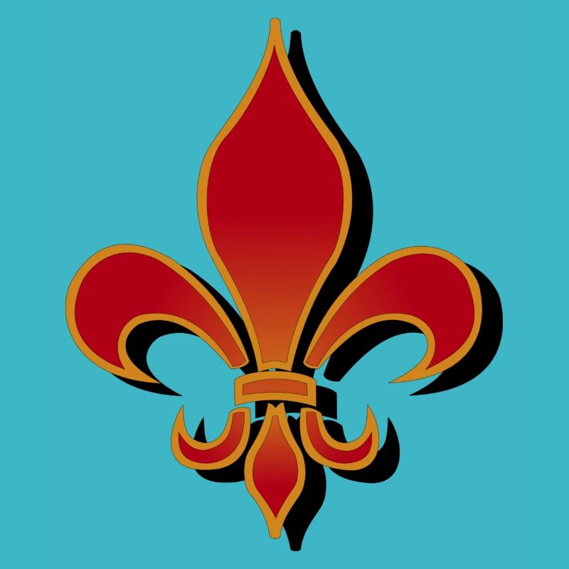 Red Lily Symbol Shadow