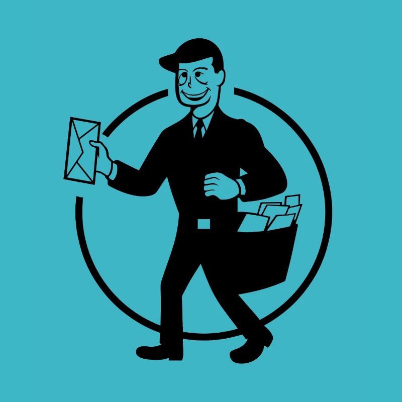 Post Man letterhead comic style