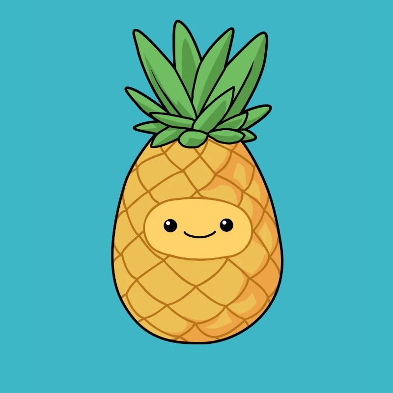 Comic Ananas Pineapple