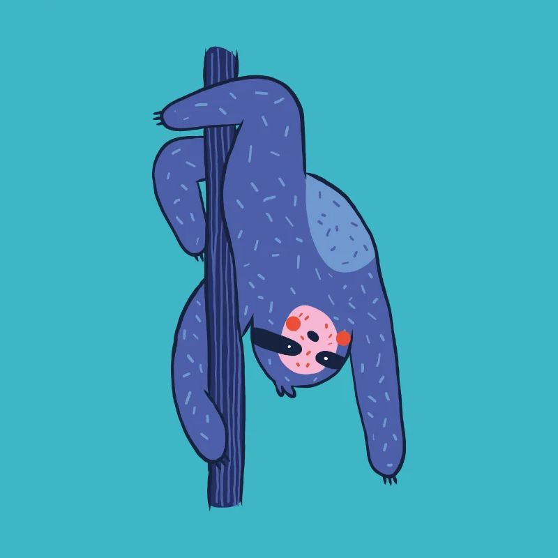 Pole dance sloth