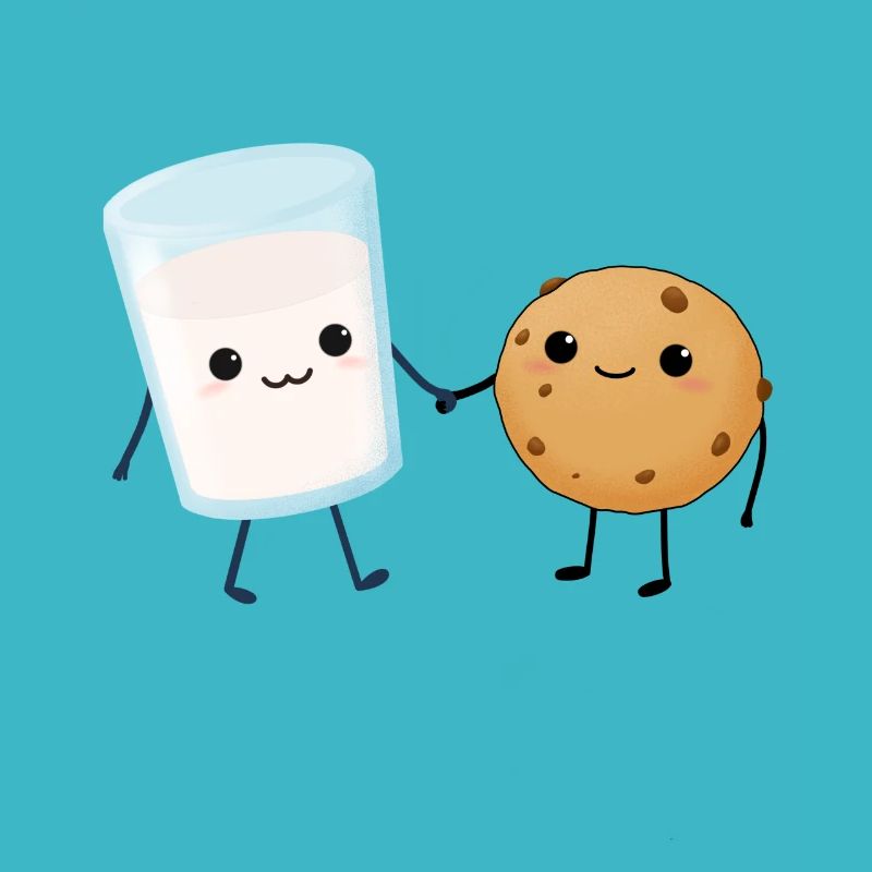 Biscuit and milk