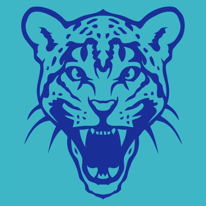 leopards gueule ouverte