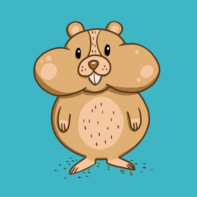Hamster mit dicken Backen