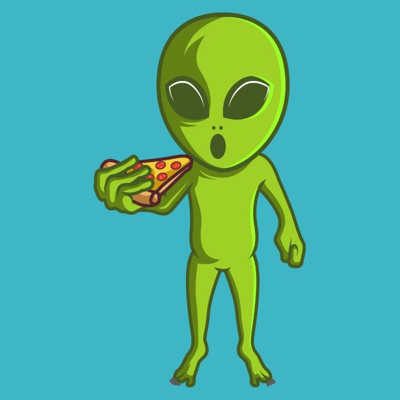 Alien Pizza Alien Martian