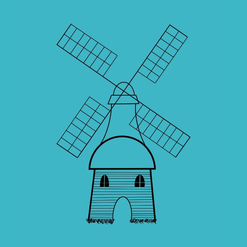 Dutch windmill Dutch camp gift