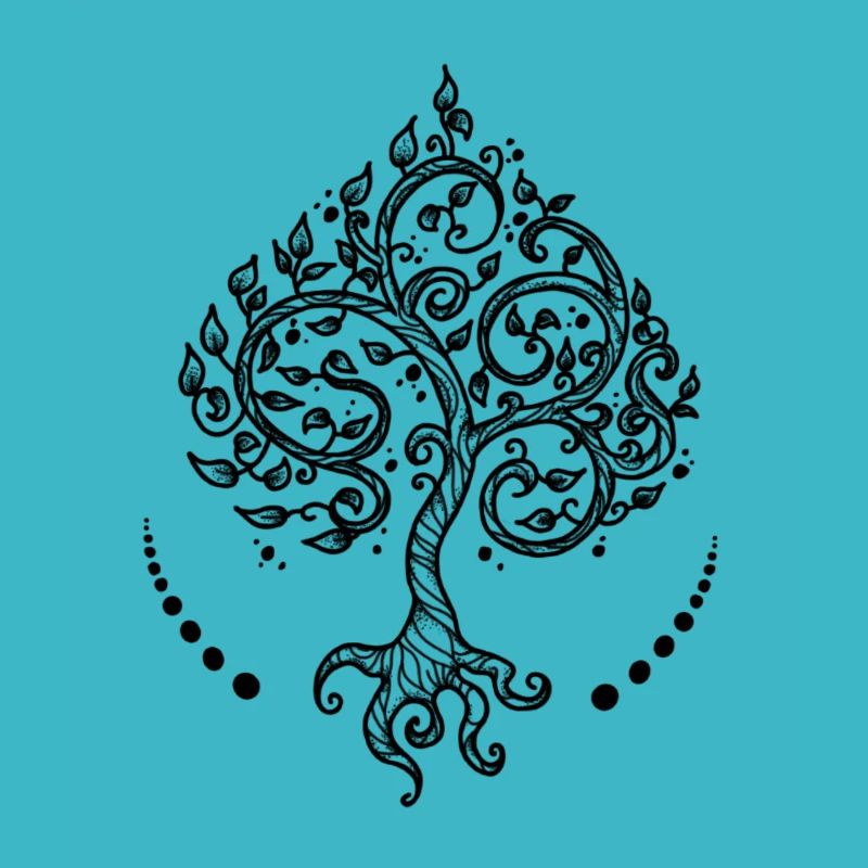 Asia Thai India Bodhi Tree Elements Lebensbaum