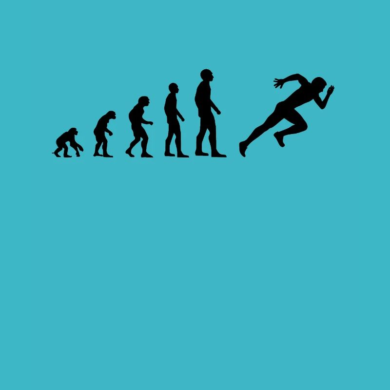 Running human evolution runner sprint