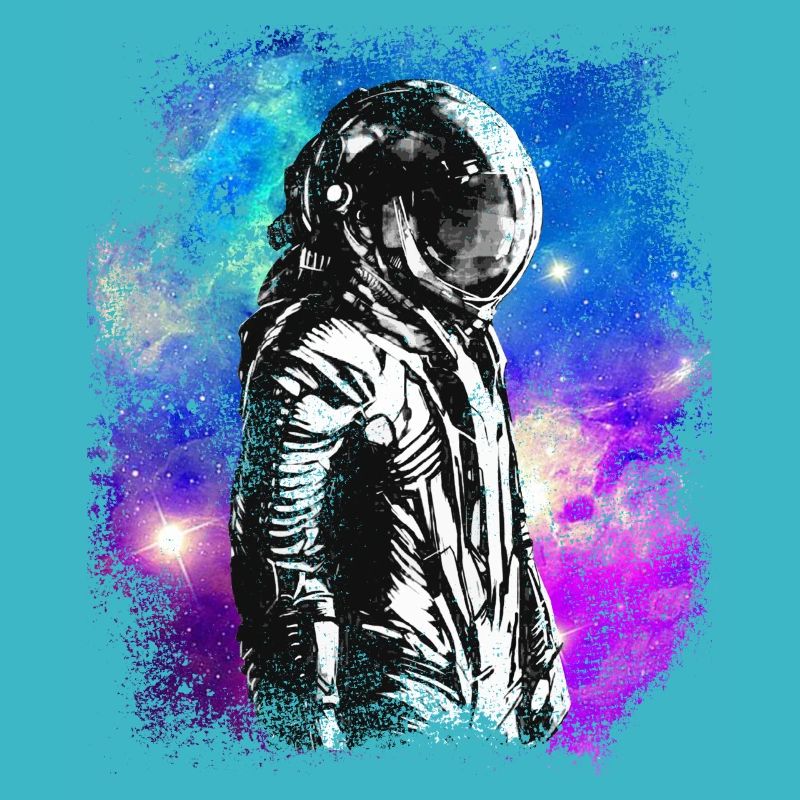 NASA astronaut Moon Colorful Space Astro Galaxy St