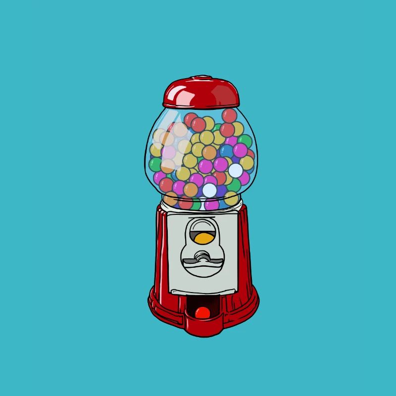 cadeau de chewing-gum coloré pour machine à gommes