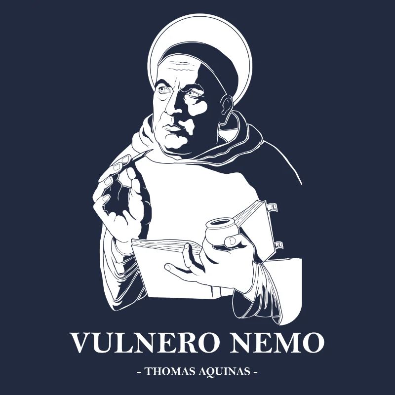 Vulnero Nemo Katholischer Heiliger Thomas von Aquin Zitat