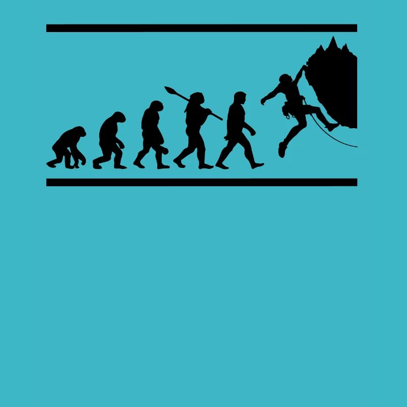 Felskletterer Klettern Evolution